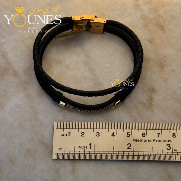 دستبند طلا چرم کارتیر CR-1